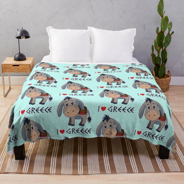 Item preview, 'I love Greece' Cute Donkey designed and sold by Happy Puppy Print On Demand.