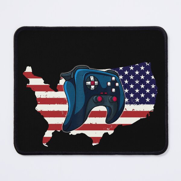 Item preview, 4th of July Video Gamer USA American Flag Patriotic Vintage designed and sold by Lara Jalade.