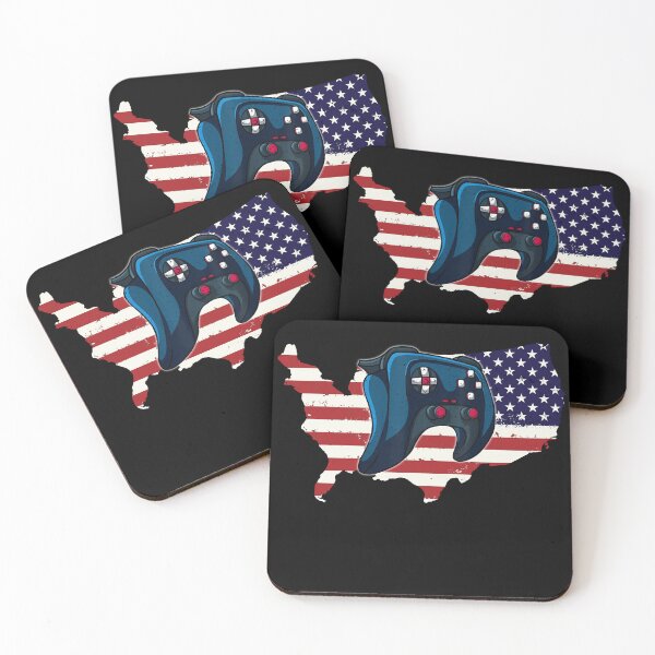 Item preview, 4th of July Video Gamer USA American Flag Patriotic Vintage designed and sold by Lara Jalade.