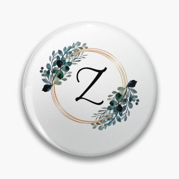 Item preview, Monogram Letter Z | Laurels with Gold Borders designed and sold by JustSeasons.