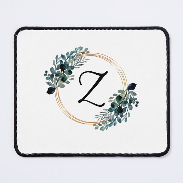 Item preview, Monogram Letter Z | Laurels with Gold Borders designed and sold by JustSeasons.