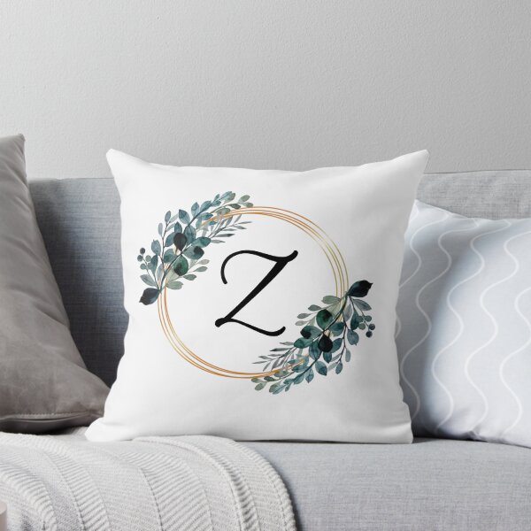 Item preview, Monogram Letter Z | Laurels with Gold Borders designed and sold by JustSeasons.