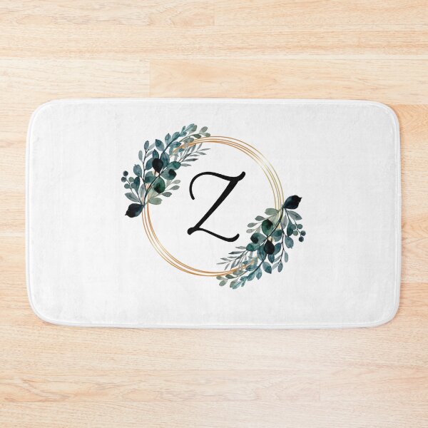 Item preview, Monogram Letter Z | Laurels with Gold Borders designed and sold by JustSeasons.
