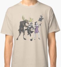 Moose and Squirrel Fight Crime Classic T-Shirt