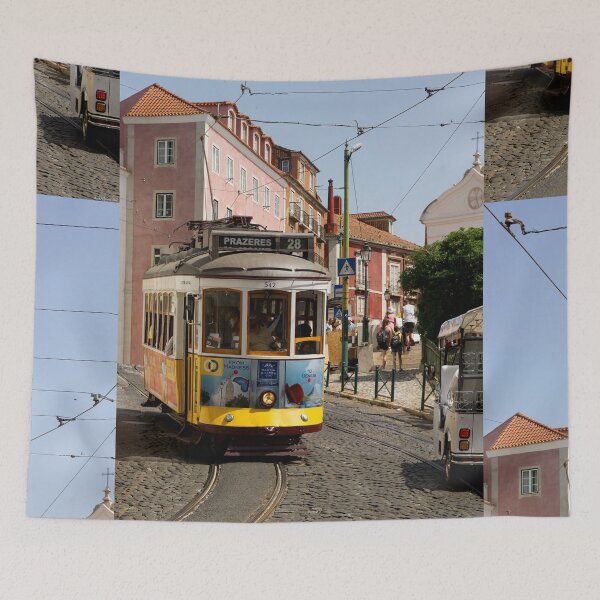 Item preview, Lisbon Tram in Alfama 02 designed and sold by Weston  Westmoreland.