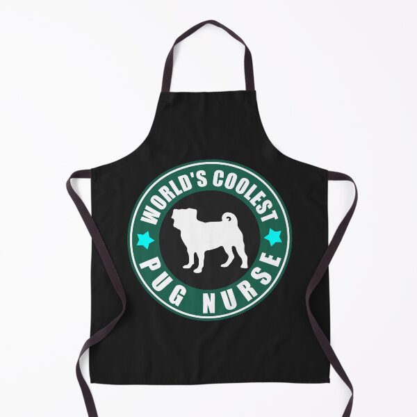 Item preview, World's Coolest Pug Nurse Small Pug Silhouette designed and sold by Pugstuff.