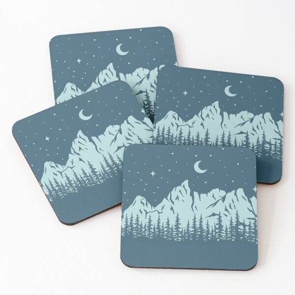 Item preview, Nighttime Hike (Blue) designed and sold by Sarah Lumley.