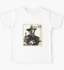 Clint Eastwood Stamp Design Kids Tee