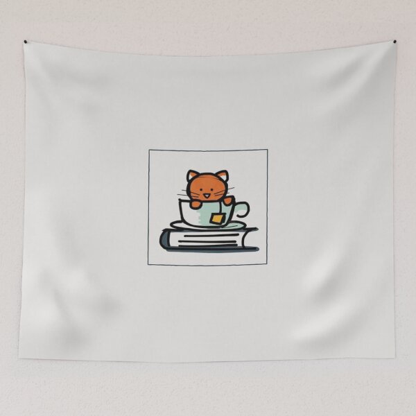 Item preview, Cats Coffee and Books designed and sold by AmandaGJ9t3.