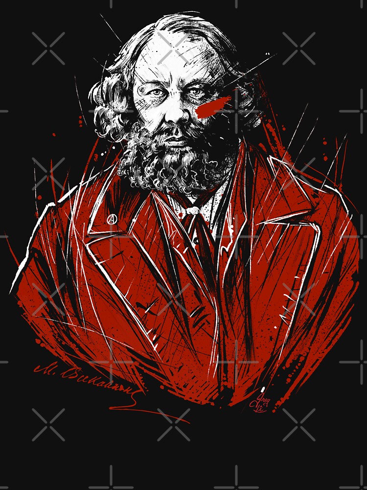 Thumbnail 7 of 7, Classic T-Shirt, Mikhail Bakunin designed and sold by Grégory Lê.
