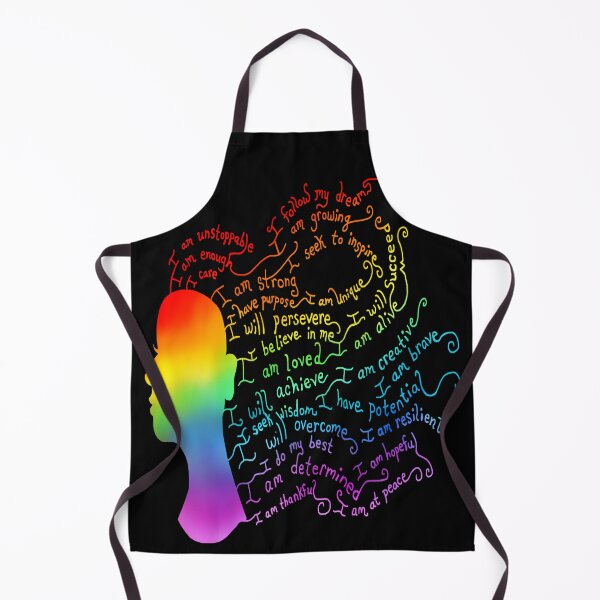 Item preview, Rainbow Hair Positive Affirmation Silhouette designed and sold by Deborah Camp.