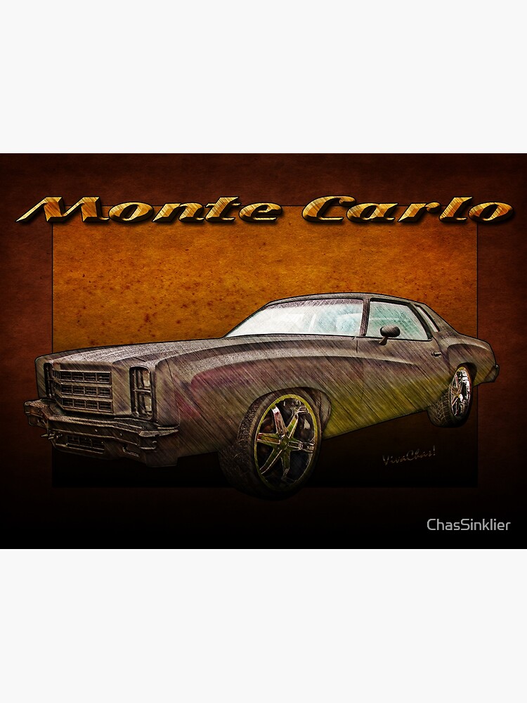 Discover Chevy Monte Carlo Poster Premium Matte Vertical Poster