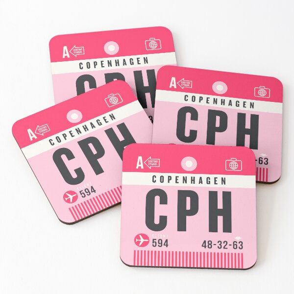 Item preview, Luggage Tag A - CPH Copenhagen Denmark designed and sold by VoodooCircus.