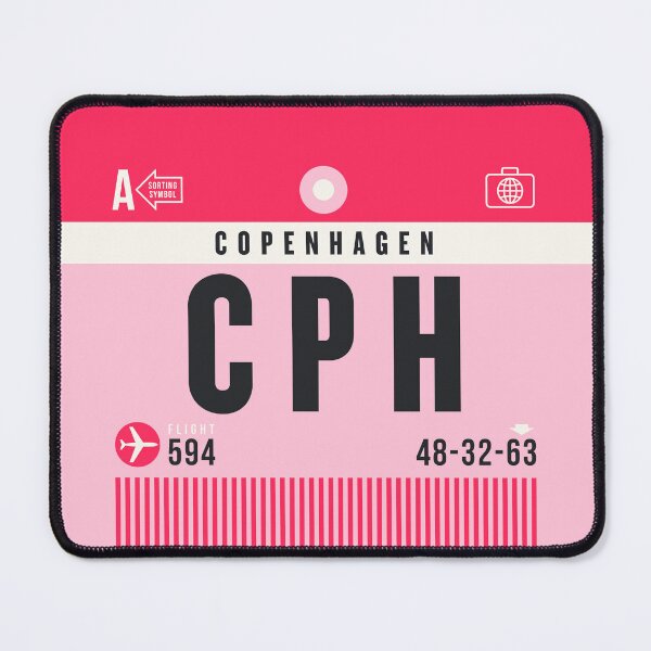Item preview, Luggage Tag A - CPH Copenhagen Denmark designed and sold by VoodooCircus.