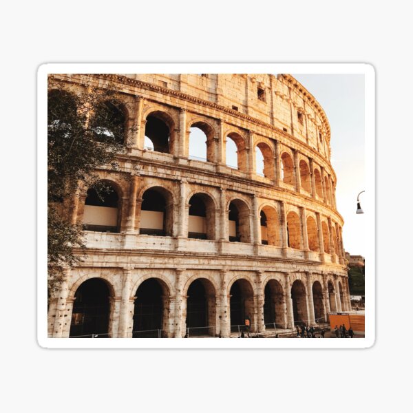 2 x Heart Stickers 15 cm Rome Italy Ancient Colosseum  #9176 