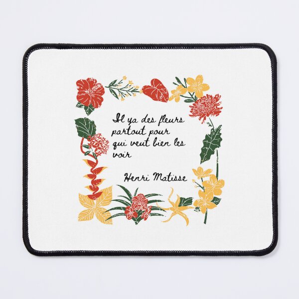Item preview, Flowers - Les Fleurs - Matisse Quote designed and sold by Belcordi.