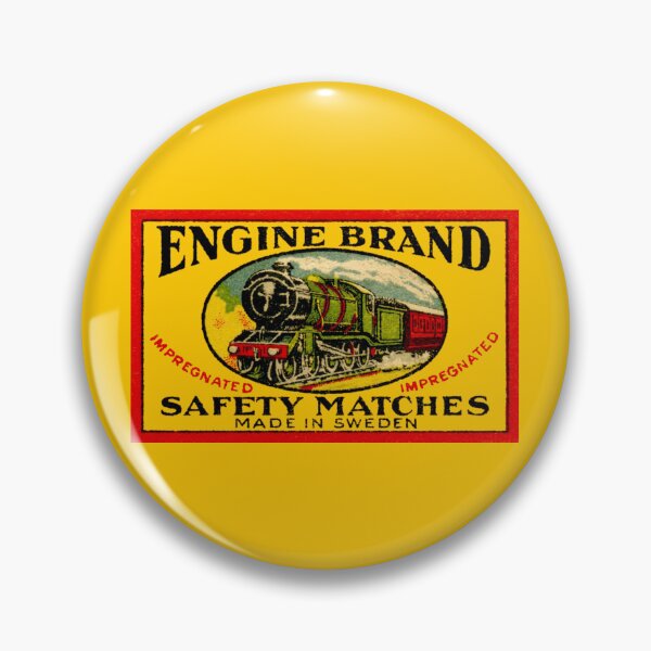 Item preview, ENGINE BRAND SAFETY MATCHES designed and sold by ThrowbackAds.