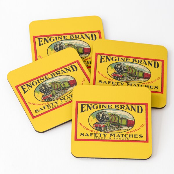Item preview, ENGINE BRAND SAFETY MATCHES designed and sold by ThrowbackAds.