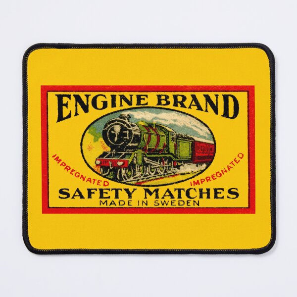 Item preview, ENGINE BRAND SAFETY MATCHES designed and sold by ThrowbackAds.