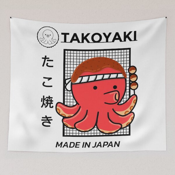 Item preview, Takoyaki octopus, kawaii takoyaki cute japanese food vintage - cute japanese food designed and sold by shodark.
