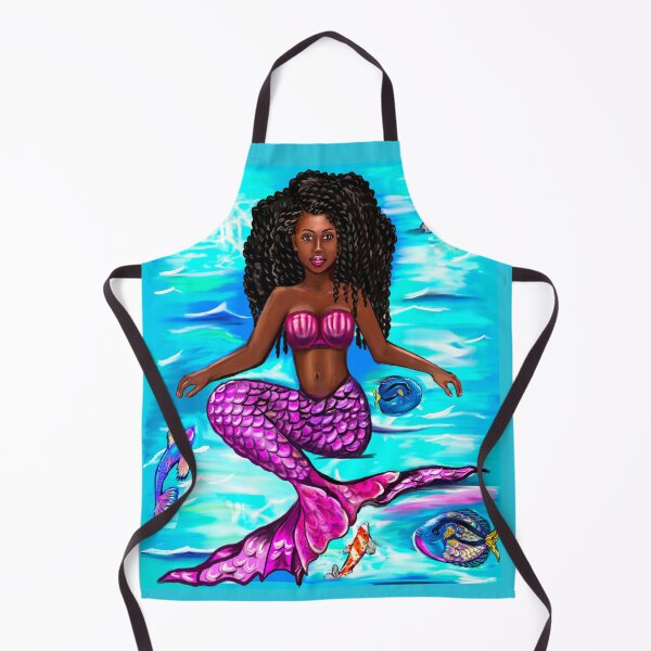 Item preview, mermaid twist out , brown eyes curly Afro hair and caramel brown skin designed and sold by Artonmytee.