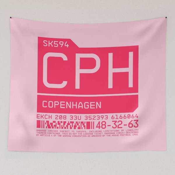 Item preview, Luggage Tag C - CPH Copenhagen Denmark designed and sold by VoodooCircus.