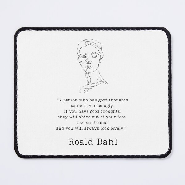 Item preview, "Good thoughts" - Roald Dahl designed and sold by BookberryGarden.