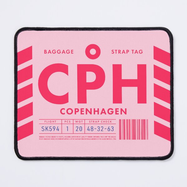 Item preview, Luggage Tag D - CPH Copenhagen Denmark designed and sold by VoodooCircus.