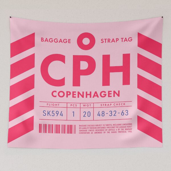 Item preview, Luggage Tag D - CPH Copenhagen Denmark designed and sold by VoodooCircus.