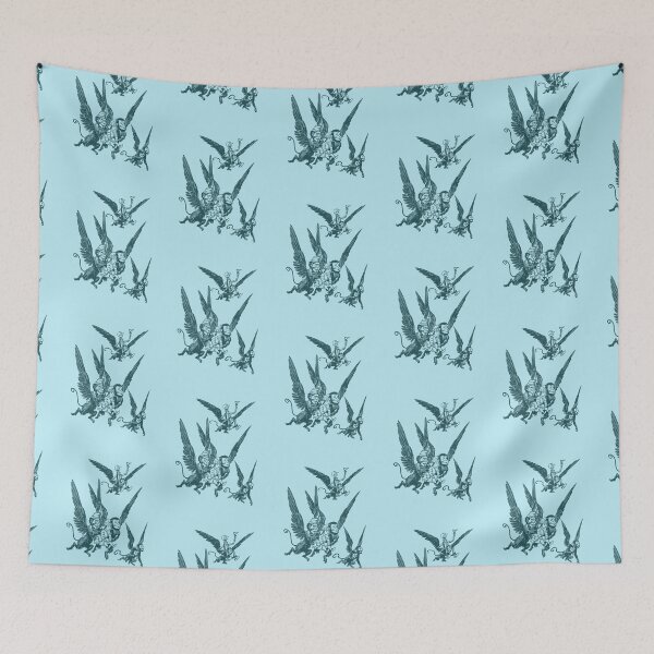 Item preview, The wizard of oz flying monkeys scene (all blue version) designed and sold by Madame Memento.