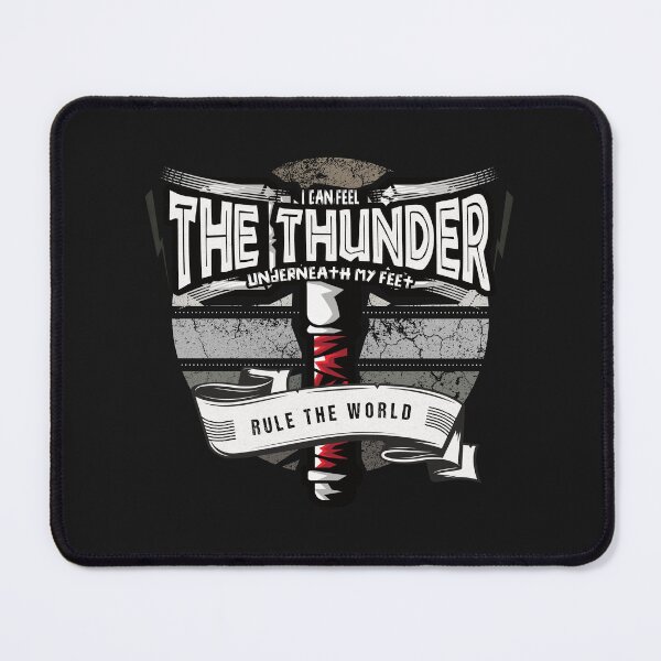 Item preview, I can feel  the thunder underneath my feet - funny quotes designed and sold by VichallanStudio.
