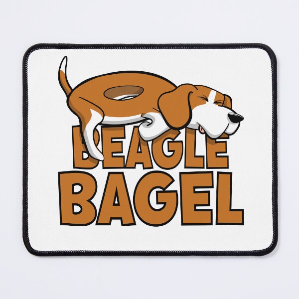Item preview, Beagle bagel funny food dog design designed and sold by TipTopTapo.