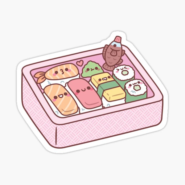 Cute Bento Box Sticker for Sale by chaoscorgi