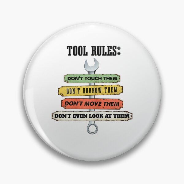 Item preview, Tool Rules Don't Touch Garage Man Cave  designed and sold by FidelmaShop.