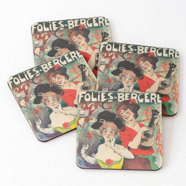 Item preview, FOLIES BERGERE NAPOLI Ballet Pantomime 1900 by Jules Grun Vintage French Theater Poster designed and sold by retroposters.
