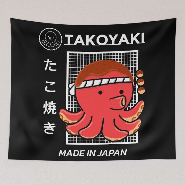 Item preview, Takoyaki octopus, kawaii takoyaki cute japanese food vintage - cute japanese vintage food designed and sold by shodark.