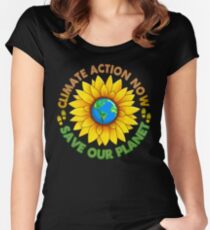 People's Climate Change March on Washington Justice 2017 Women's Fitted Scoop T-Shirt