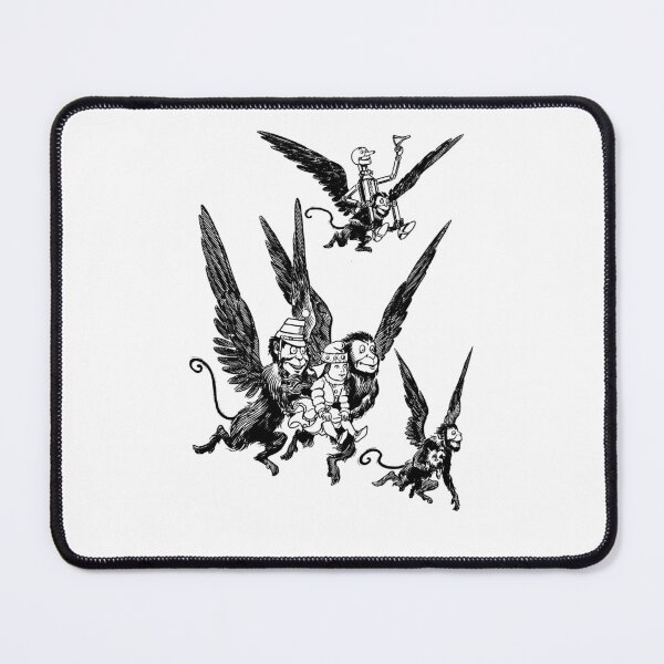 Item preview, The wizard of oz flying monkeys (black and white) designed and sold by Madame Memento.