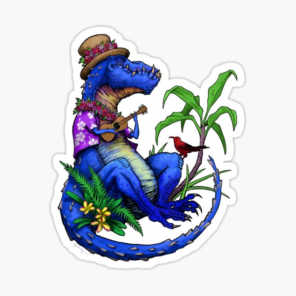 Item preview, T Rex Loves Ukulele designed and sold by piyastudios.