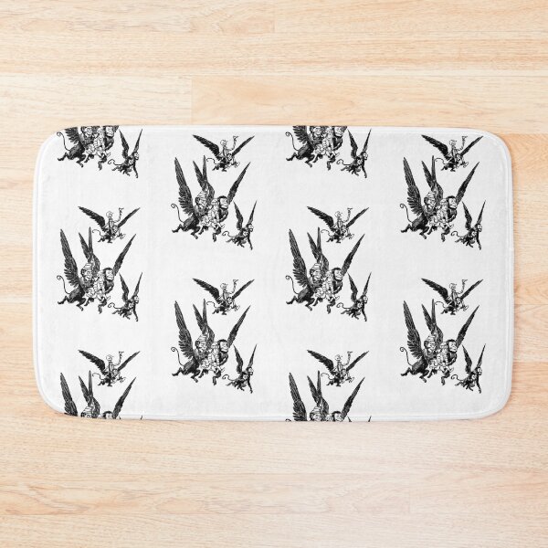 Item preview, The wizard of oz flying monkeys (black and white) designed and sold by Madame Memento.