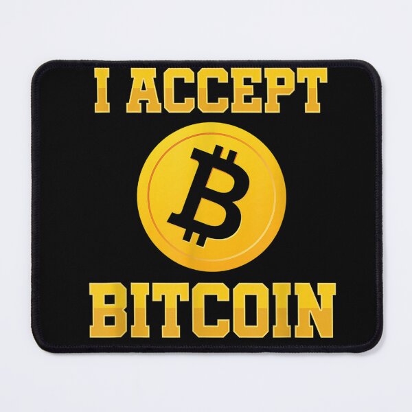 Item preview, I Accept Bitcoin Crypto Currency BTC Coin Money Gift T-Shirt designed and sold by BurlageSerilda.
