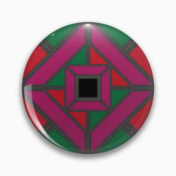 Item preview, Patch Work Design - Red and Green Triangles with purple Stripes designed and sold by SaShaCreations.