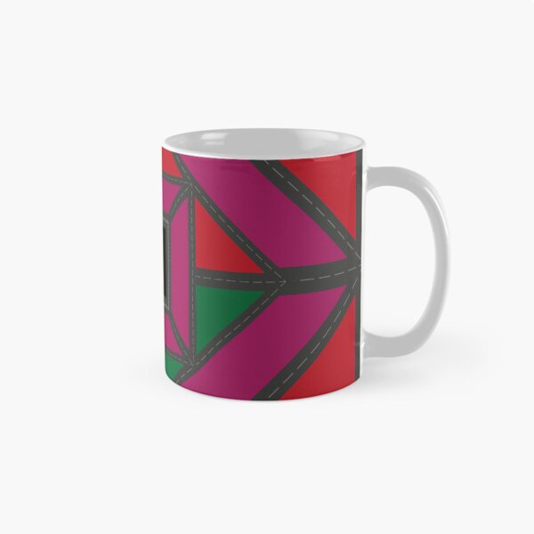 Item preview, Patch Work Design - Red and Green Triangles with purple Stripes designed and sold by SaShaCreations.