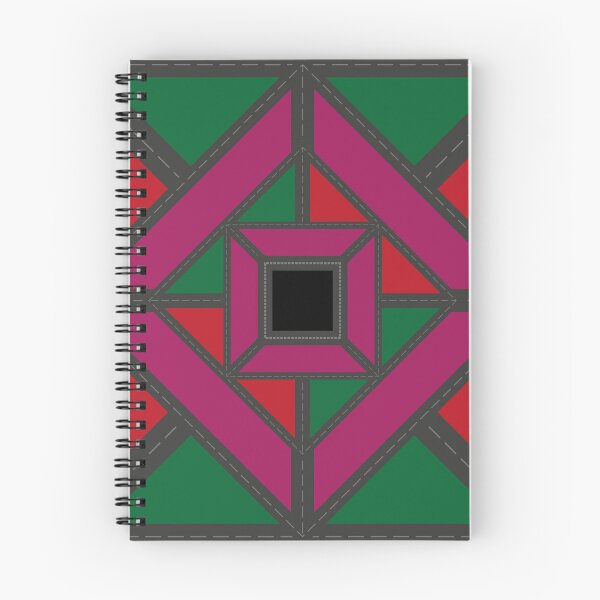Item preview, Patch Work Design - Red and Green Triangles with purple Stripes designed and sold by SaShaCreations.