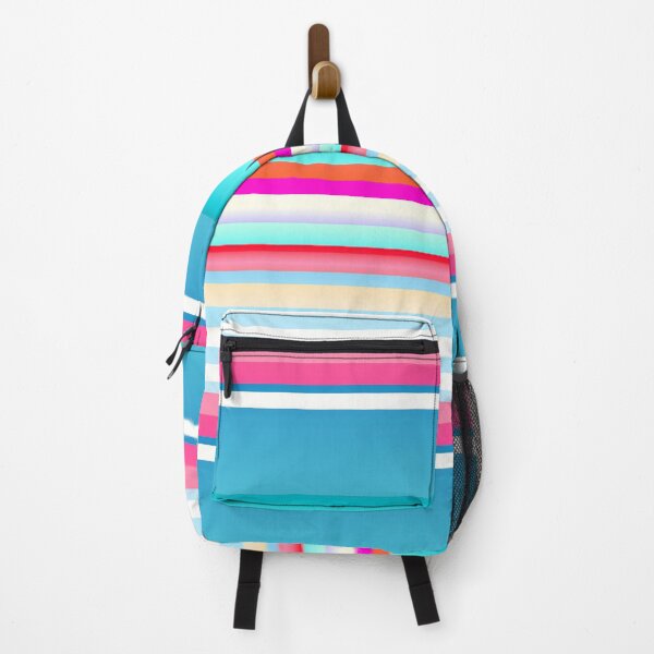 Item preview, Red blue multicolor striped | Red blue multi colored stripes designed and sold by lausn.