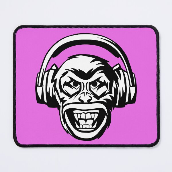 Item preview, Monkey with headphones designed and sold by KoopTroop ⭐⭐⭐⭐⭐.