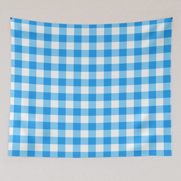 Aperçu de l'œuvre Vichy bleu | Motif à carreaux | Motif carré créée et vendue par SeemDev786.