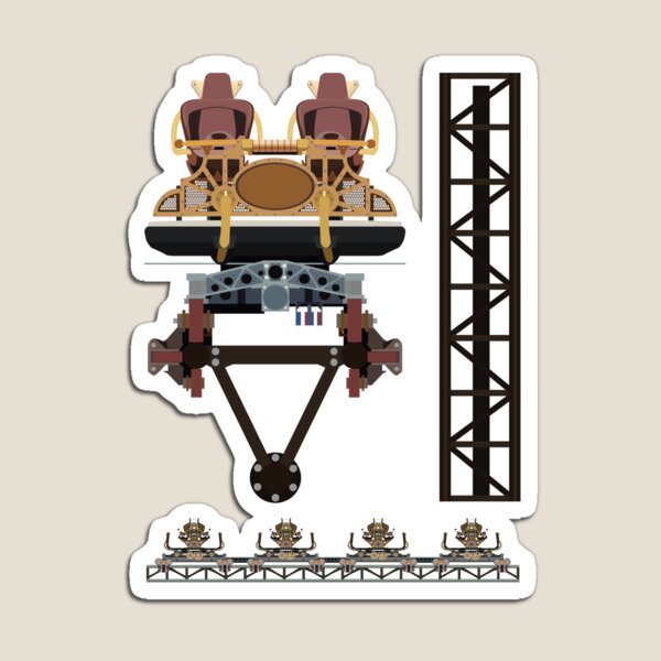 Item preview, Time Traveler Rollercoaster Train Design designed and sold by CoasterMerch.