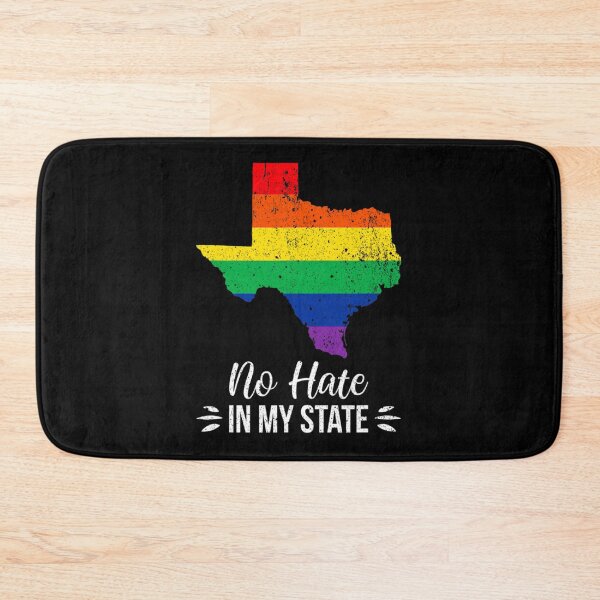 Item preview, No Hate In My State Texas Pride Rainbow Lgbt Support Sticker designed and sold by kimmesajgreh.