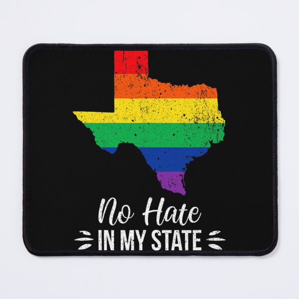 Item preview, No Hate In My State Texas Pride Rainbow Lgbt Support Sticker designed and sold by kimmesajgreh.